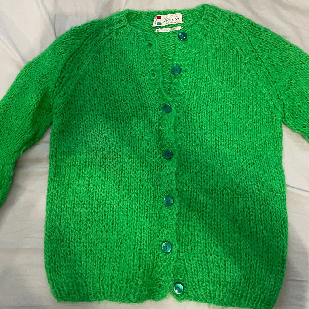 Vintage Fiesole Made in Italy sweater, green, size 38